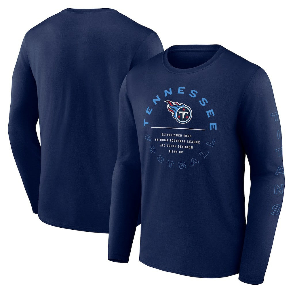 Tennessee Titans Stat Sheet Long Sleeve T-Shirt - Navy T-shirts