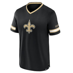 New Orleans Saints Stripe Stacking T-Shirt - Black T-shirts