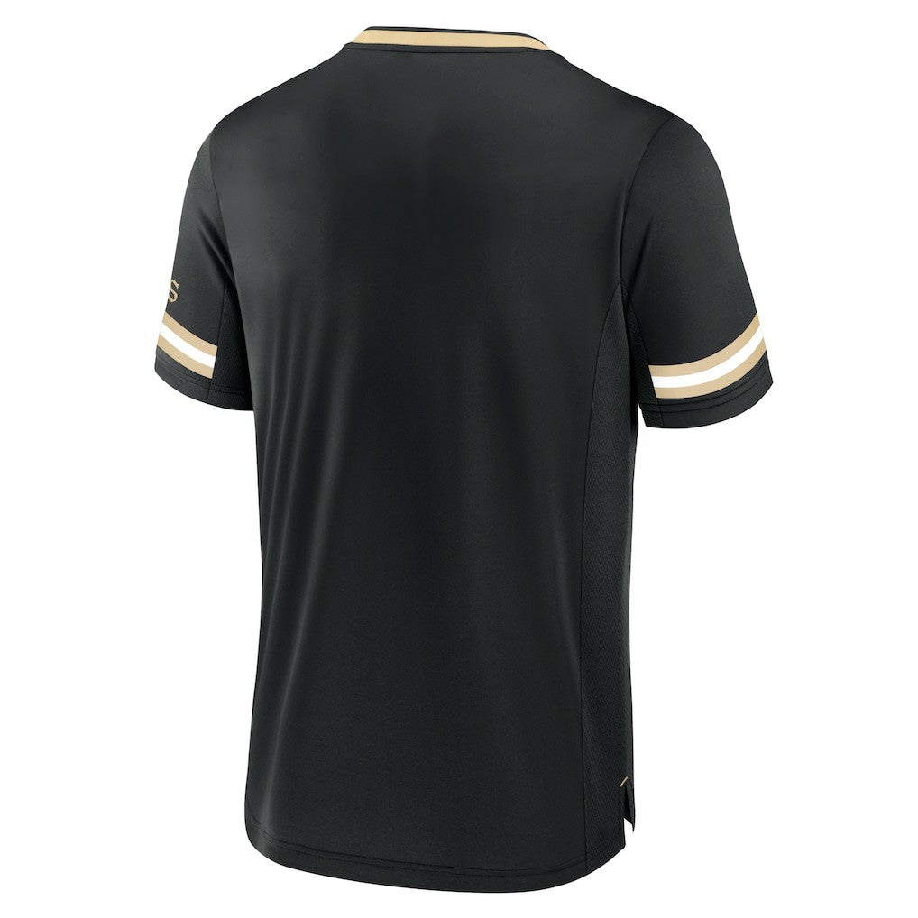 New Orleans Saints Stripe Stacking T-Shirt - Black T-shirts