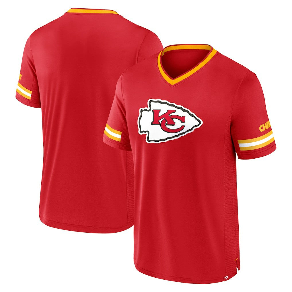 Kansas City Chiefs Stripe Stacking T-Shirt - Red T-shirts