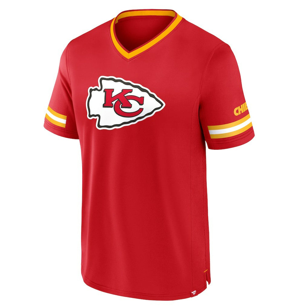 Kansas City Chiefs Stripe Stacking T-Shirt - Red T-shirts