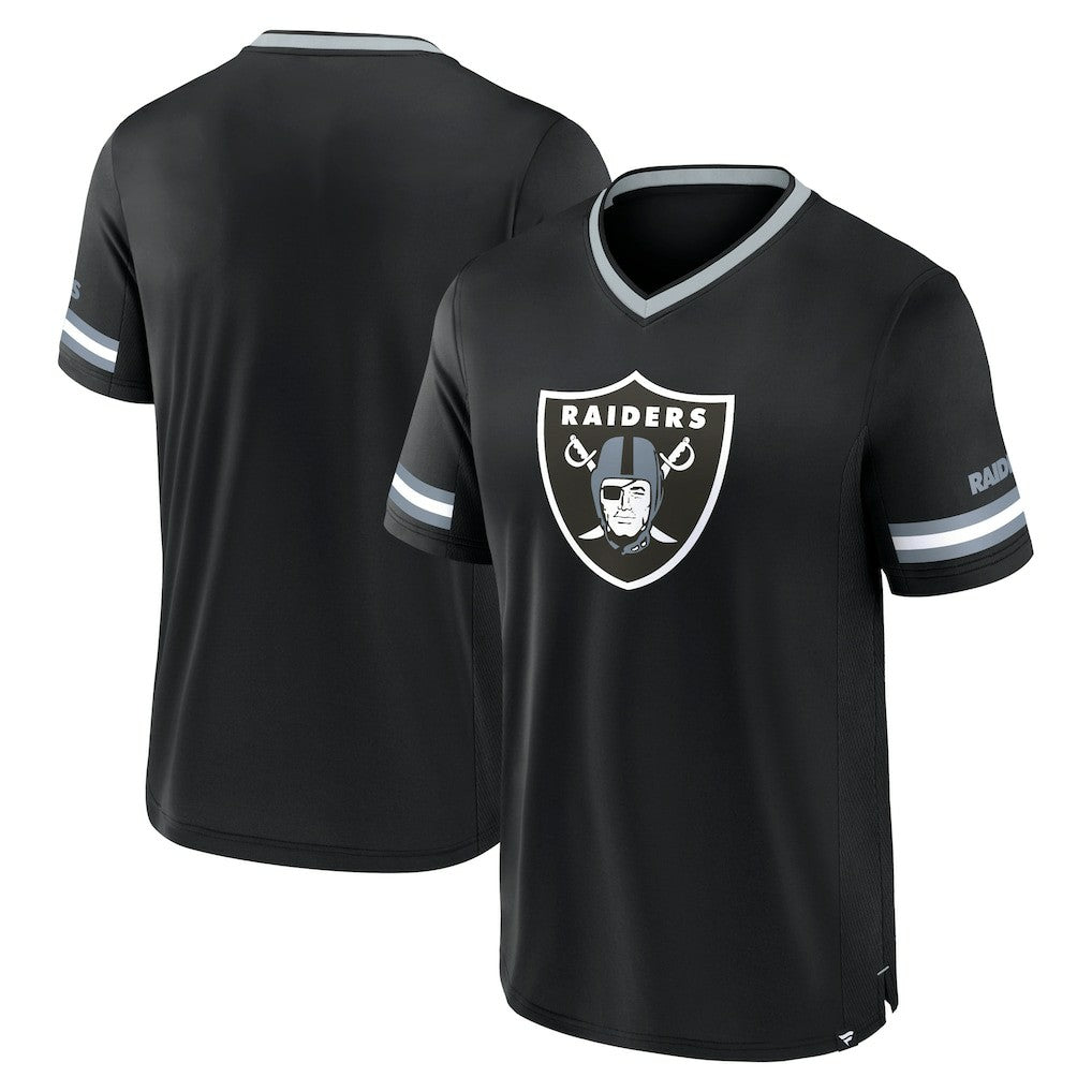 Las Vegas Raiders Stripe Stacking T-Shirt - Black T-shirts