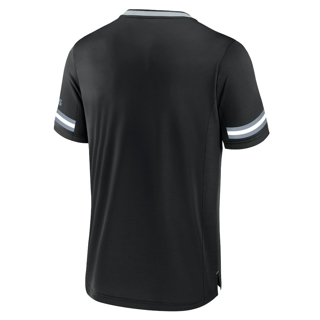 Las Vegas Raiders Stripe Stacking T-Shirt - Black T-shirts