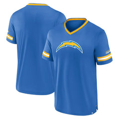 Los Angeles Chargers Stripe Stacking T-Shirt - Powder Blue T-shirts