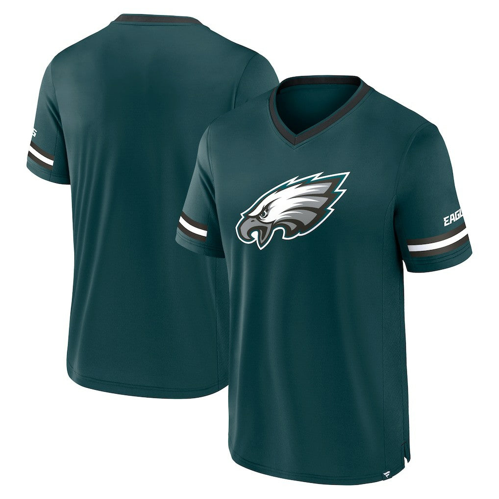 Philadelphia Eagles Stripe Stacking T-Shirt - Midnight Green T-shirts