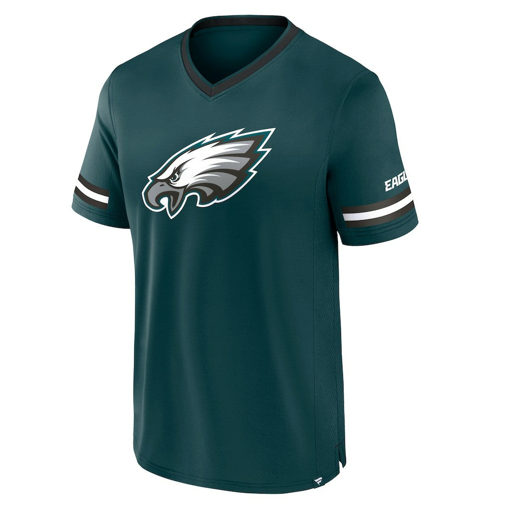 Philadelphia Eagles Stripe Stacking T-Shirt - Midnight Green T-shirts
