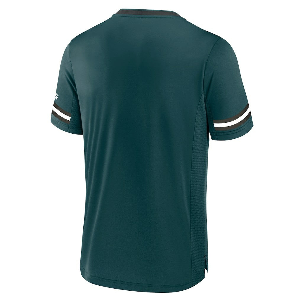 Philadelphia Eagles Stripe Stacking T-Shirt - Midnight Green T-shirts