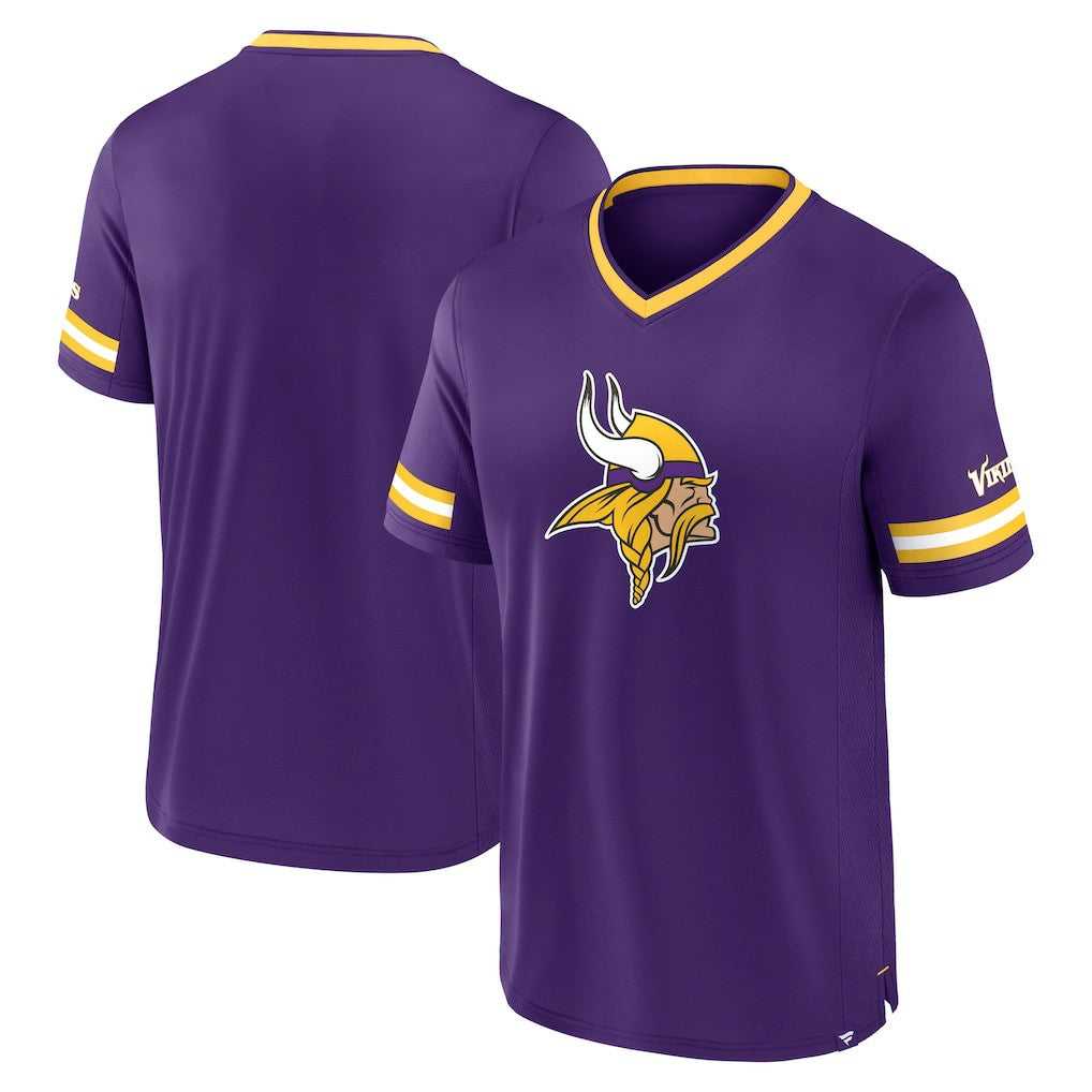 Minnesota Vikings Stripe Stacking T-Shirt - Purple T-shirts