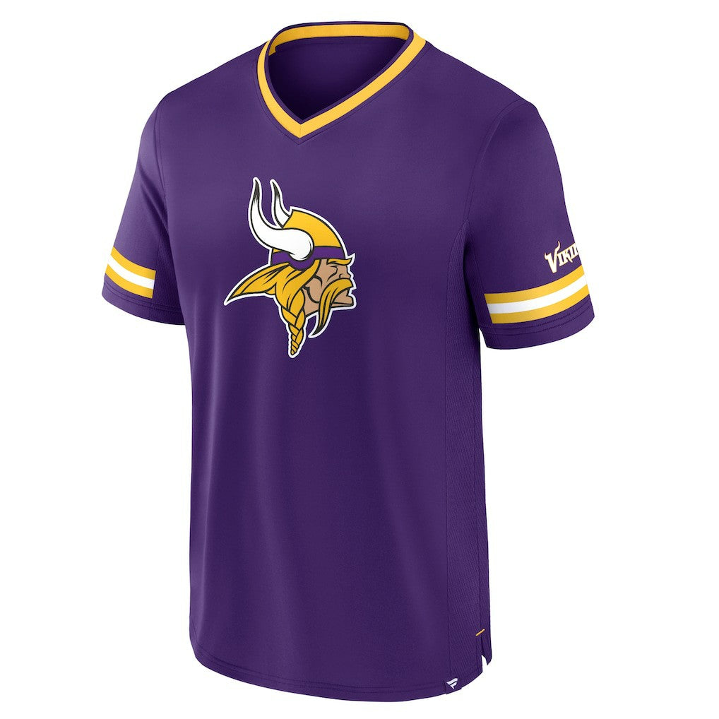 Minnesota Vikings Stripe Stacking T-Shirt - Purple T-shirts