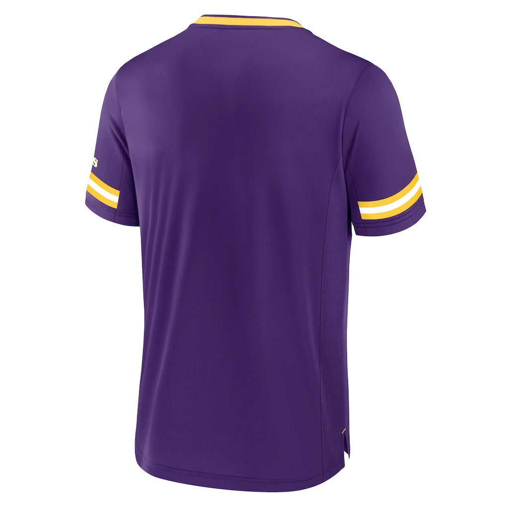 Minnesota Vikings Stripe Stacking T-Shirt - Purple T-shirts