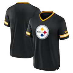 Pittsburgh Steelers Stripe Stacking T-Shirt - Black T-shirts