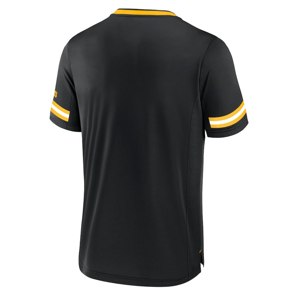 Pittsburgh Steelers Stripe Stacking T-Shirt - Black T-shirts