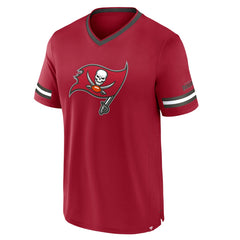 Tampa Bay Buccaneers Stripe Stacking T-Shirt - Red T-shirts