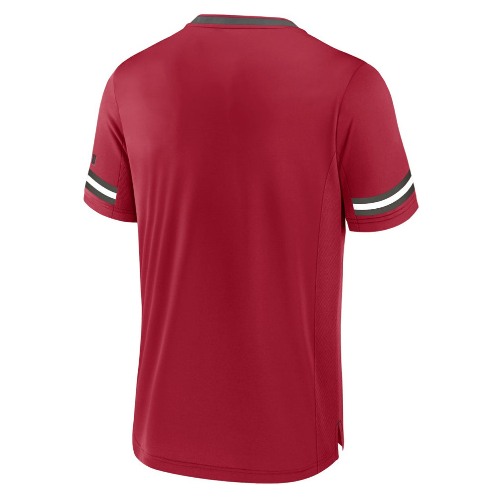 Tampa Bay Buccaneers Stripe Stacking T-Shirt - Red T-shirts