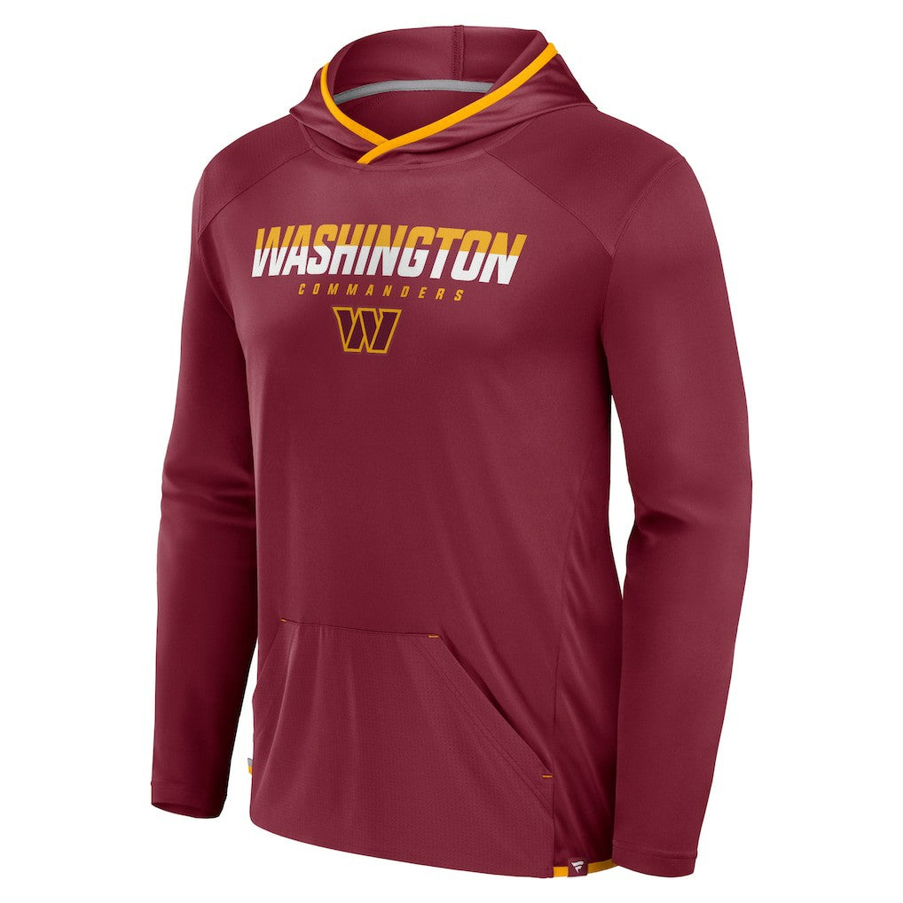 Washington Commanders Transitional Defender Hoodie Long Sleeve T-Shirt - Burgundy Hoodies
