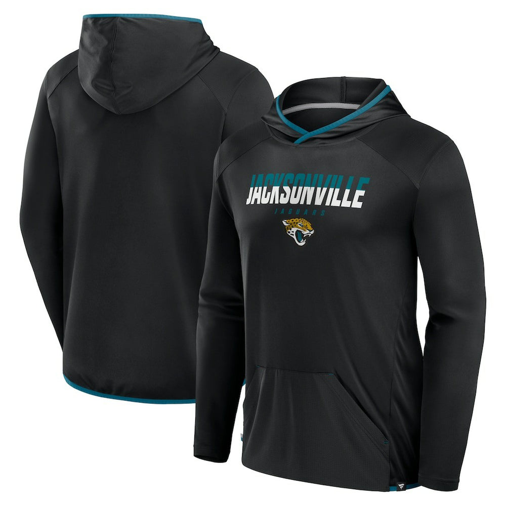 Jacksonville Jaguars Transitional Defender Hoodie Long Sleeve T-Shirt - Black Hoodies