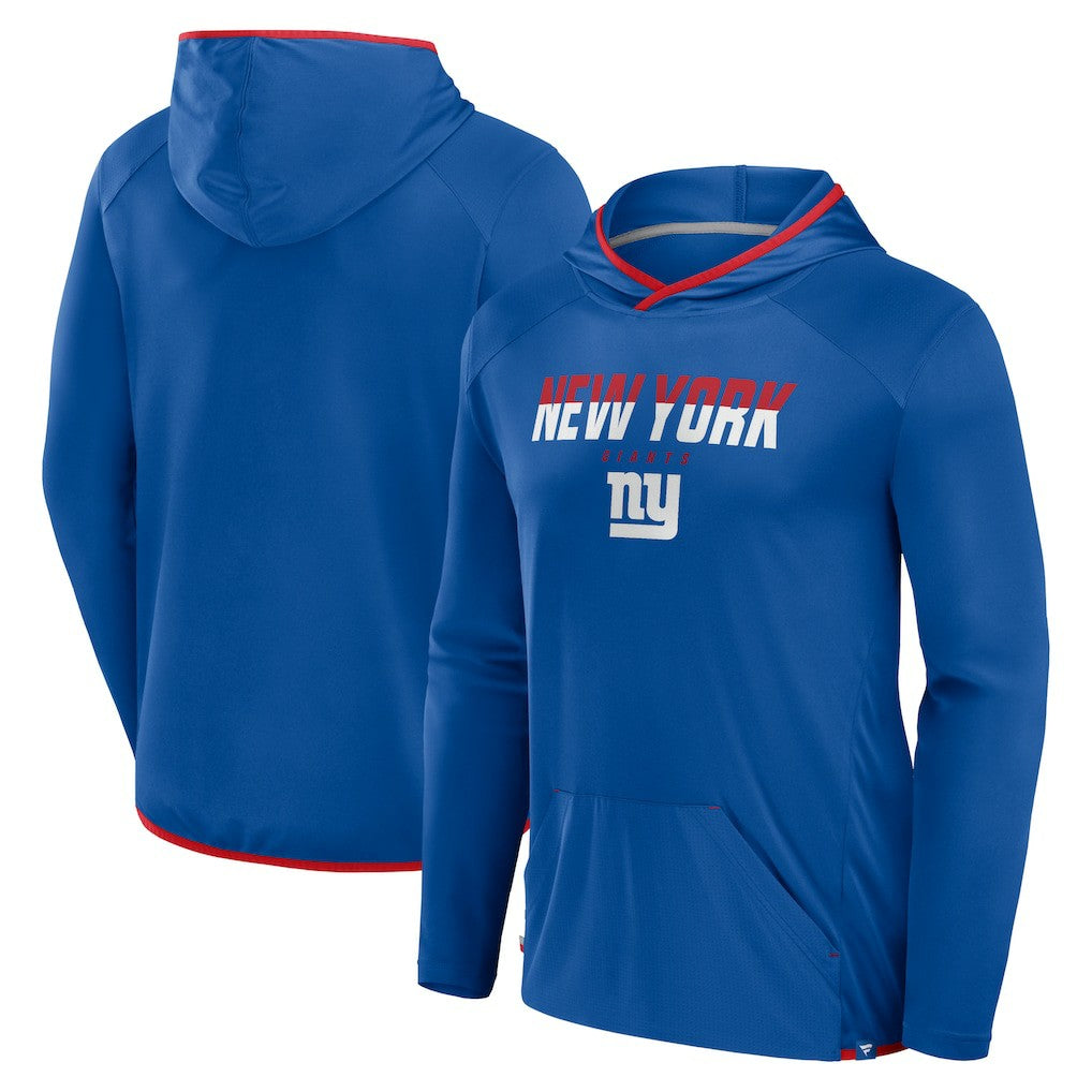 New York Giants Transitional Defender Hoodie Long Sleeve T-Shirt - Royal Hoodies