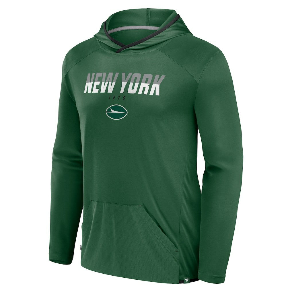 New York Jets Transitional Defender Hoodie Long Sleeve T-Shirt - Green Hoodies