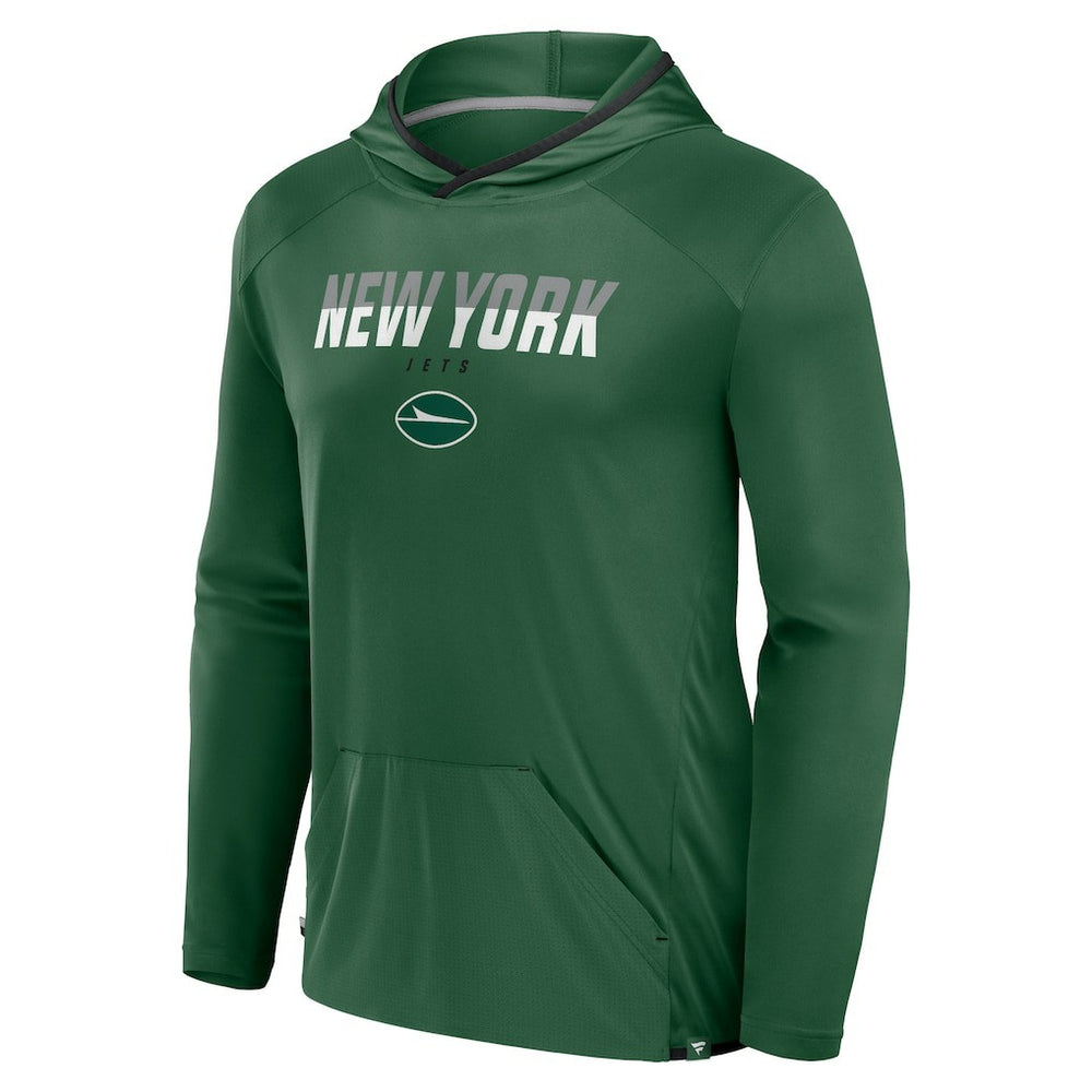 New York Jets Transitional Defender Hoodie Long Sleeve T-Shirt - Green Hoodies