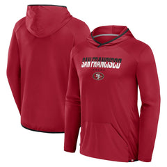 San Francisco 49ers Transitional Defender Hoodie Long Sleeve T-Shirt - Scarlet Hoodies