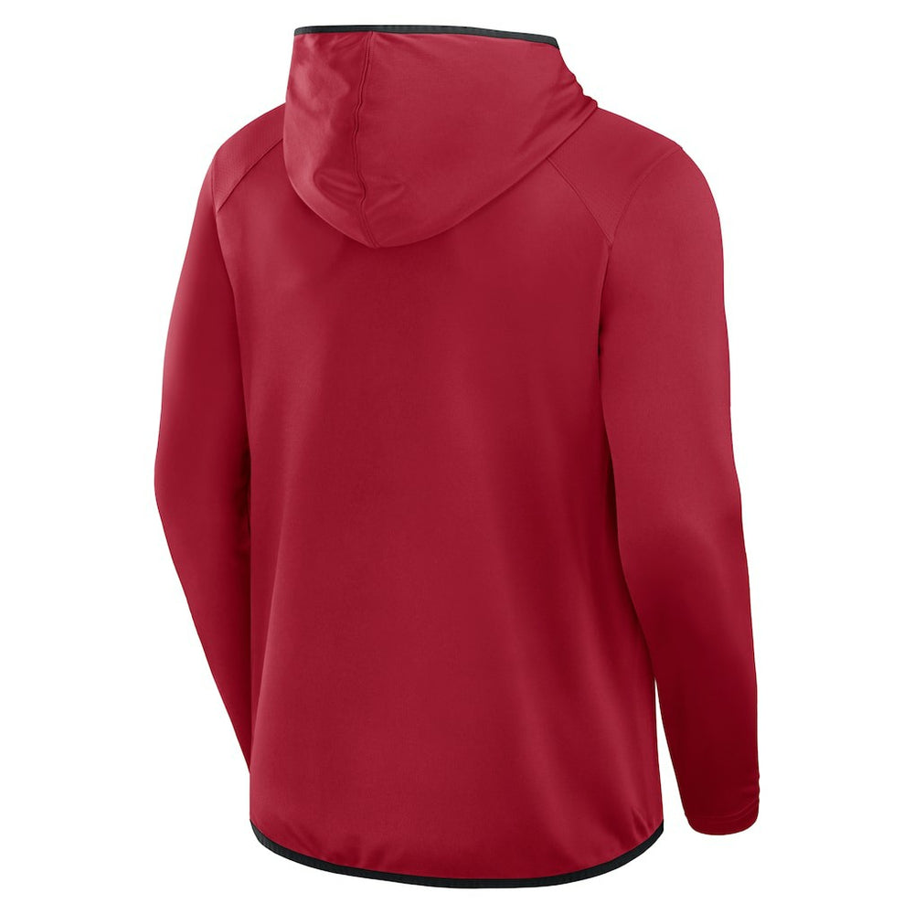 San Francisco 49ers Transitional Defender Hoodie Long Sleeve T-Shirt - Scarlet Hoodies
