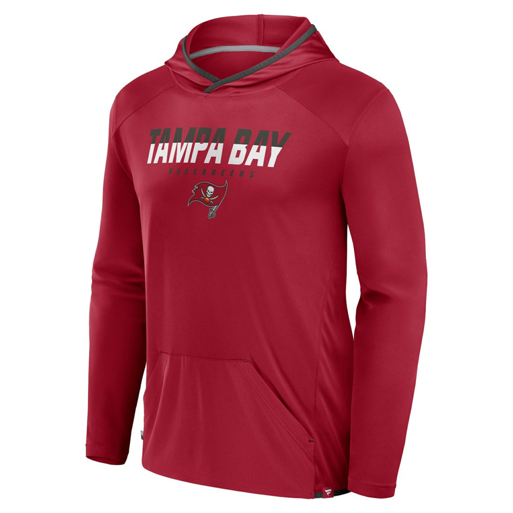 Tampa Bay Buccaneers Transitional Defender Hoodie Long Sleeve T-Shirt - Red Hoodies