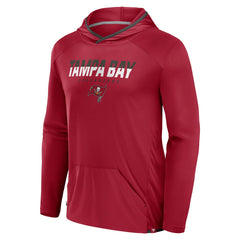 Tampa Bay Buccaneers Transitional Defender Hoodie Long Sleeve T-Shirt - Red Hoodies