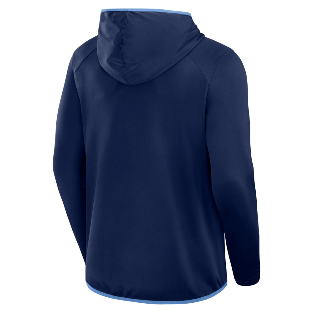 Tennessee Titans Transitional Defender Hoodie Long Sleeve T-Shirt - Navy Hoodies