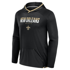 New Orleans Saints Transitional Defender Hoodie Long Sleeve T-Shirt - Black Hoodies