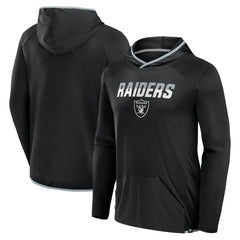 Las Vegas Raiders Transitional Defender Hoodie Long Sleeve T-Shirt - Black Hoodies