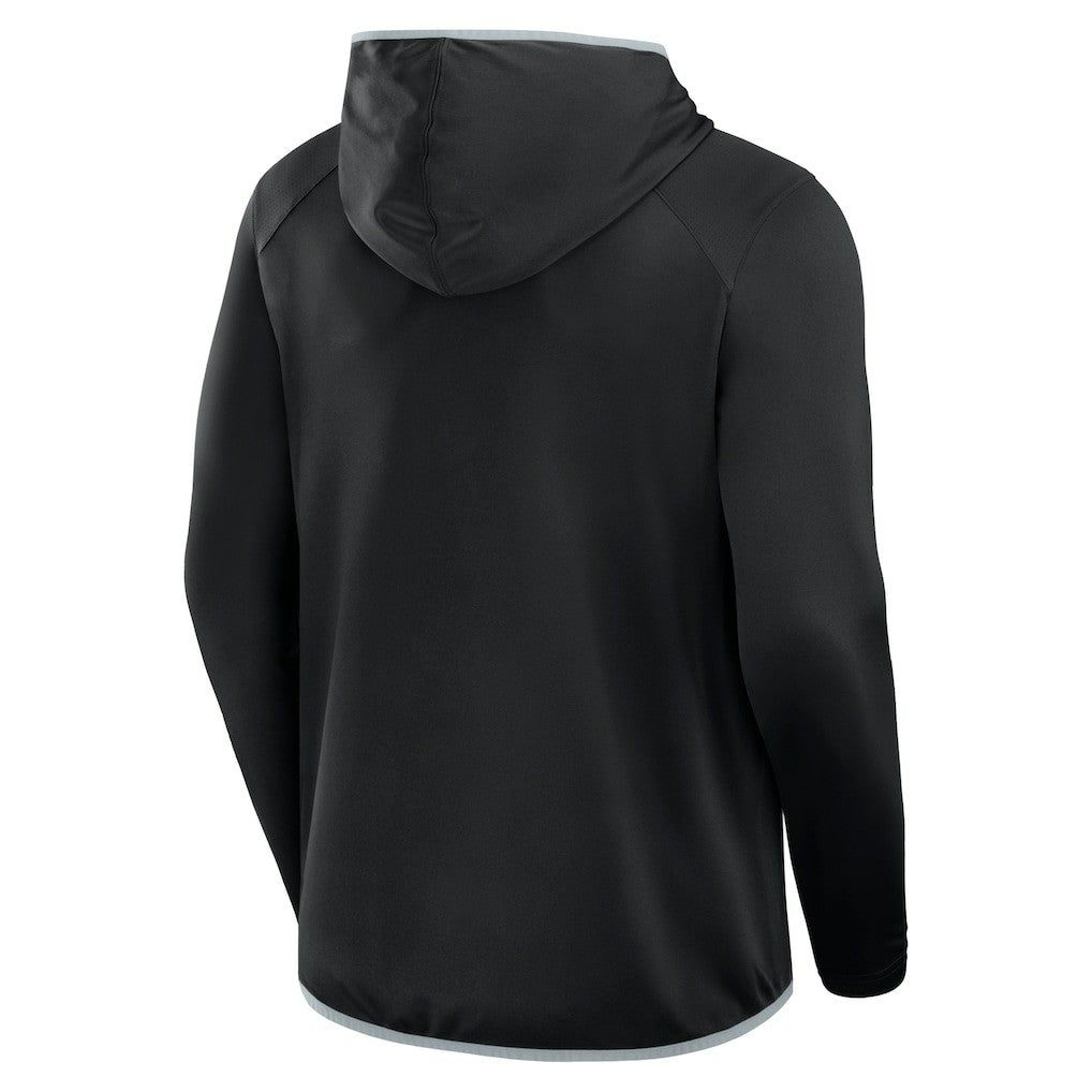 Las Vegas Raiders Transitional Defender Hoodie Long Sleeve T-Shirt - Black Hoodies