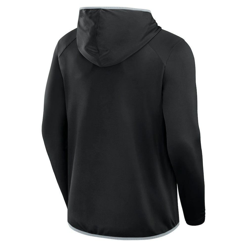 Las Vegas Raiders Transitional Defender Hoodie Long Sleeve T-Shirt - Black Hoodies