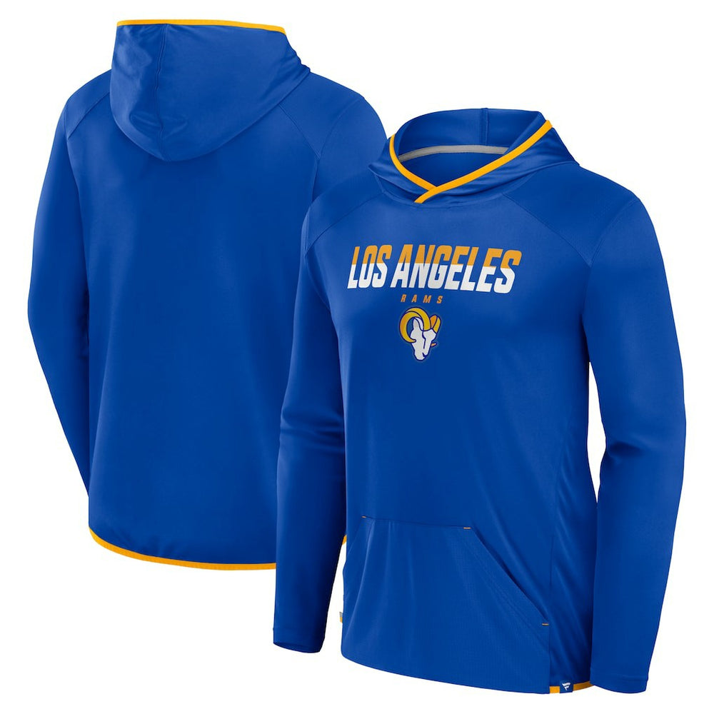 Los Angeles Rams Transitional Defender Hoodie Long Sleeve T-Shirt - Royal Hoodies