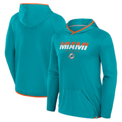 Miami Dolphins Transitional Defender Hoodie Long Sleeve T-Shirt - Aqua Hoodies