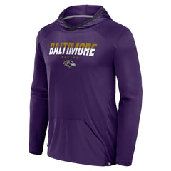 Baltimore Ravens Transitional Defender Hoodie Long Sleeve T-Shirt - Purple Hoodies