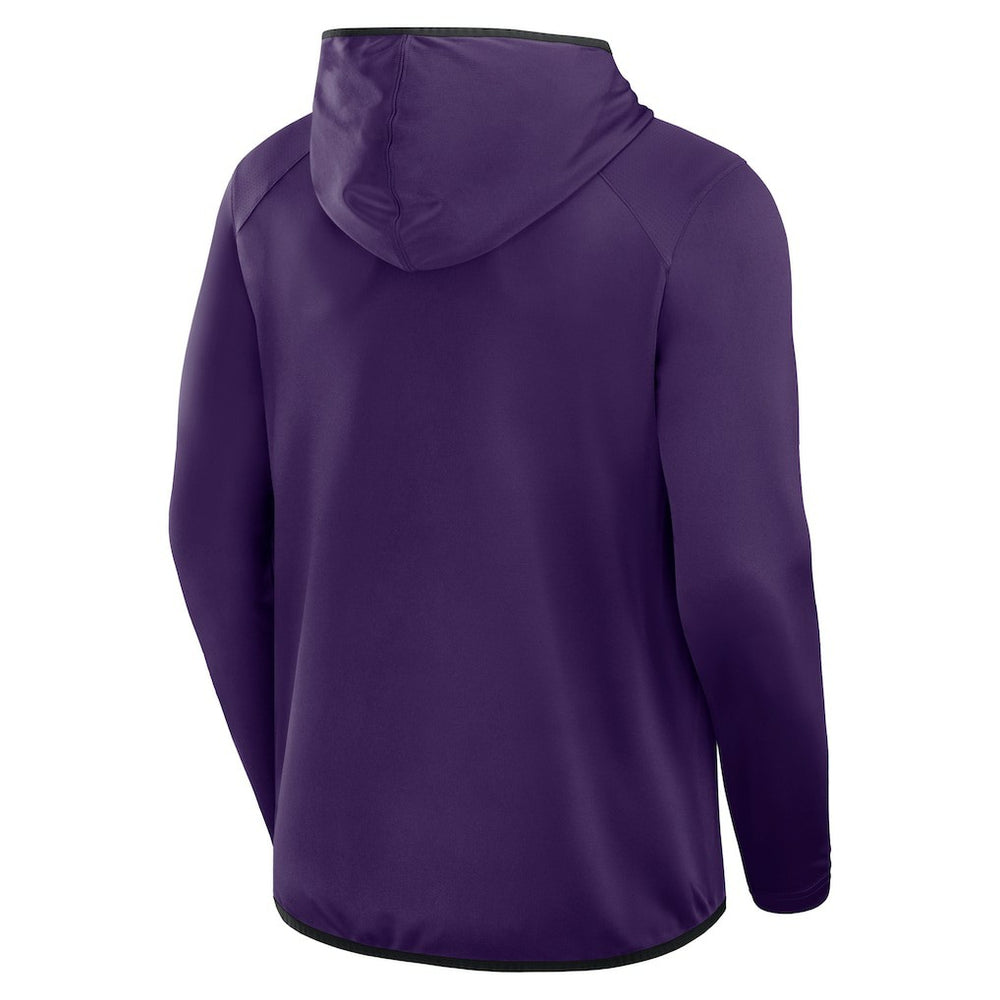 Baltimore Ravens Transitional Defender Hoodie Long Sleeve T-Shirt - Purple Hoodies