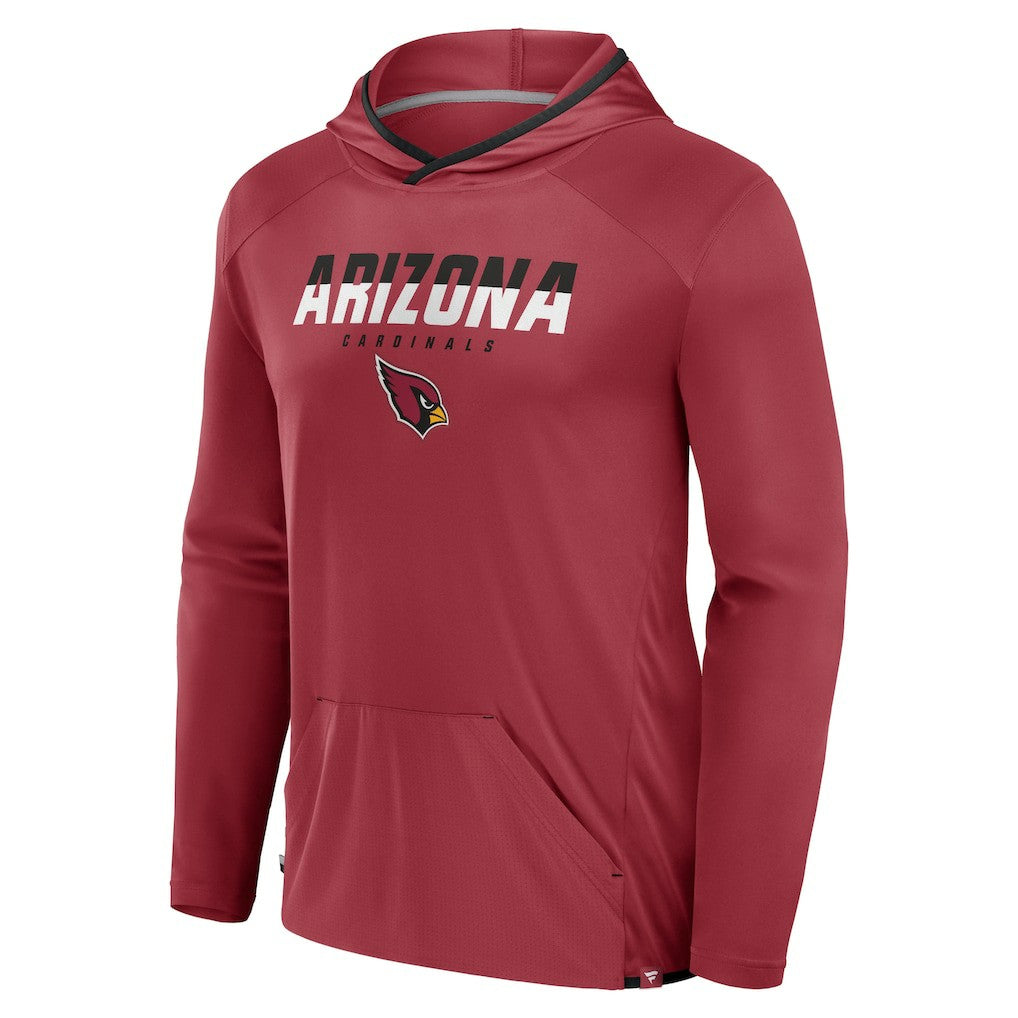 Arizona Cardinals Transitional Defender Hoodie Long Sleeve T-Shirt - Cardinal Hoodies