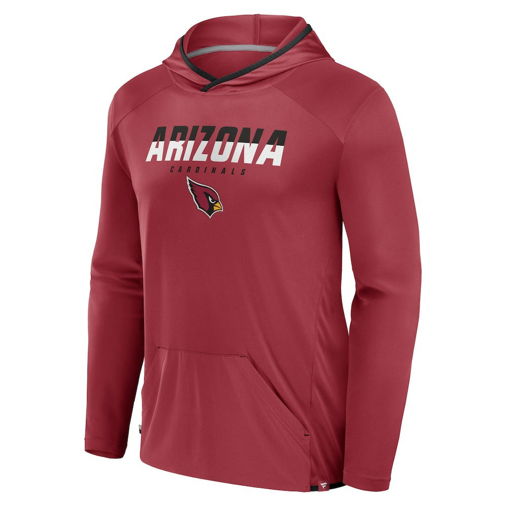 Arizona Cardinals Transitional Defender Hoodie Long Sleeve T-Shirt - Cardinal Hoodies