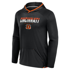 Cincinnati Bengals Transitional Defender Hoodie Long Sleeve T-Shirt - Black Hoodies