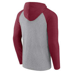 Arizona Cardinals Under Center Long Sleeve Hoodie T-Shirt - Gray/Cardinal Hoodies