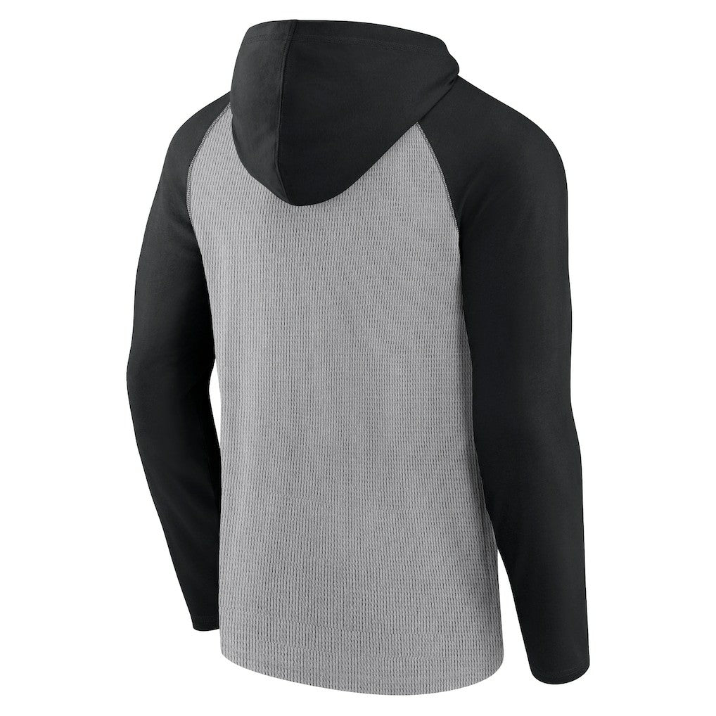 New Orleans Saints Under Center Long Sleeve Hoodie T-Shirt - Gray/Black Hoodies