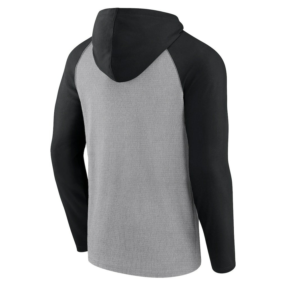 New Orleans Saints Under Center Long Sleeve Hoodie T-Shirt - Gray/Black Hoodies