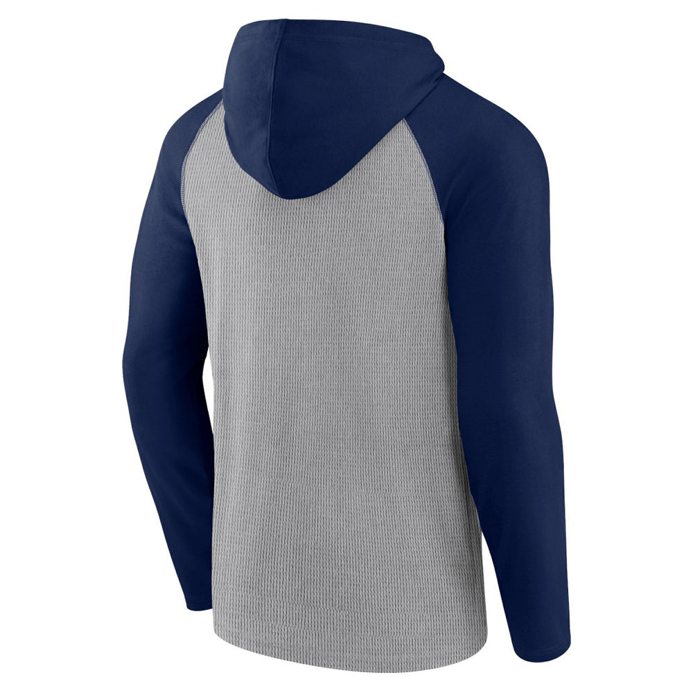 Tennessee Titans Under Center Long Sleeve Hoodie T-Shirt - Gray/Navy Hoodies