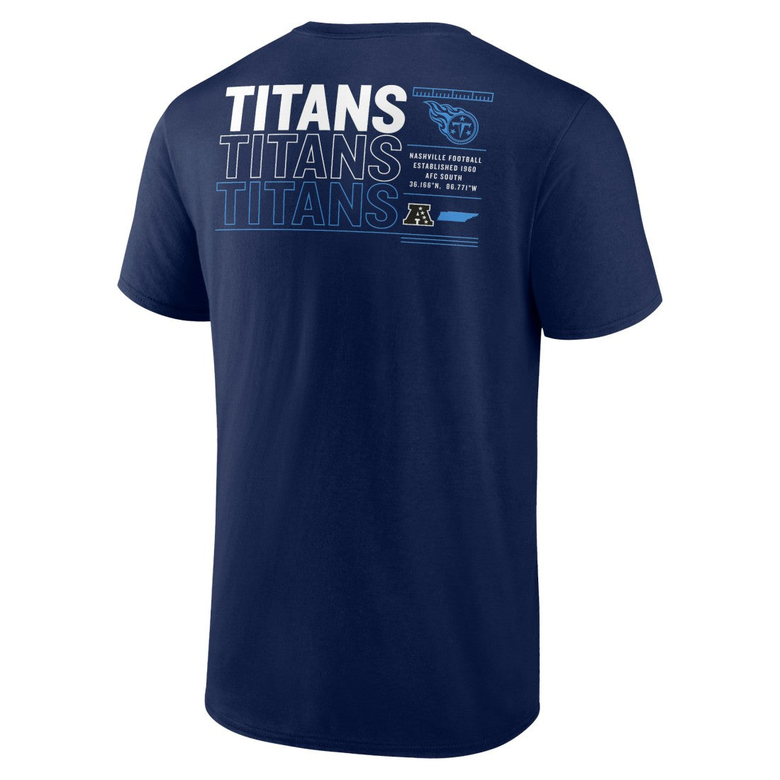 Tennessee Titans Repeat Stats T-Shirt - Navy T-shirts