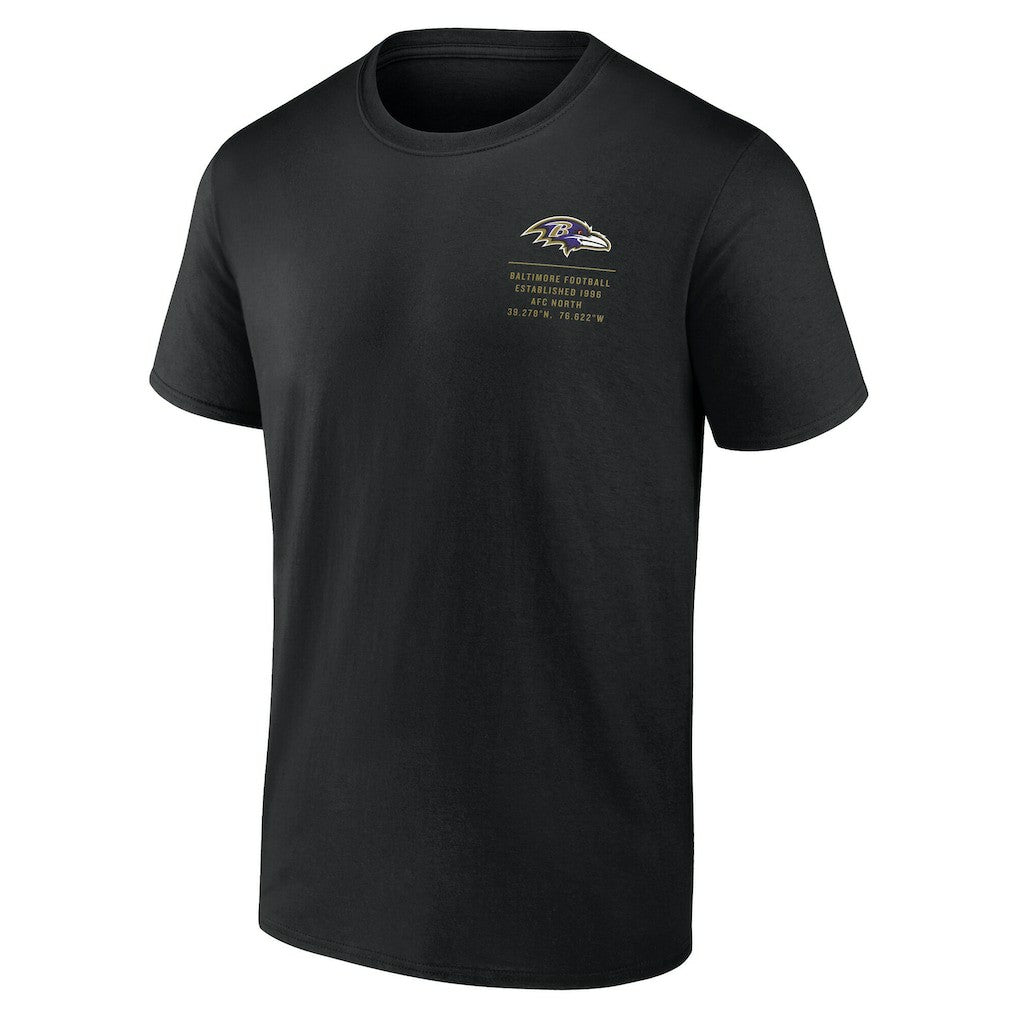 Baltimore Ravens Repeat Stats T-Shirt - Black T-shirts