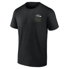 Baltimore Ravens Repeat Stats T-Shirt - Black T-shirts