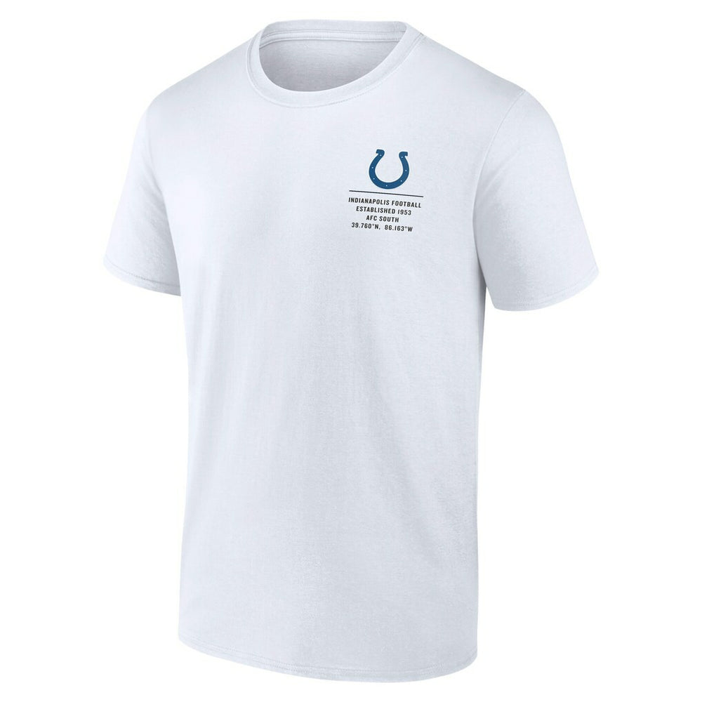 Indianapolis Colts Repeat Stats T-Shirt - White T-shirts