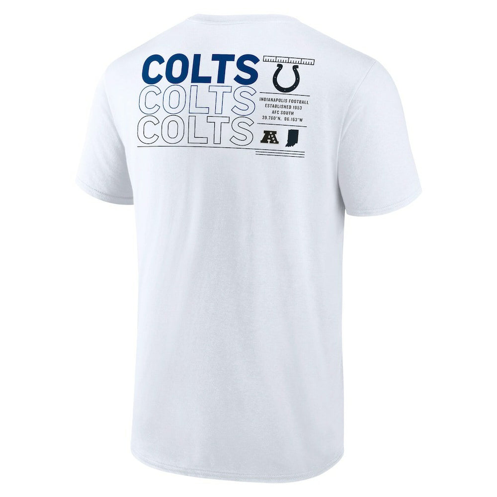 Indianapolis Colts Repeat Stats T-Shirt - White T-shirts