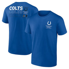 Indianapolis Colts Repeat Stats T-Shirt - Royal T-shirts