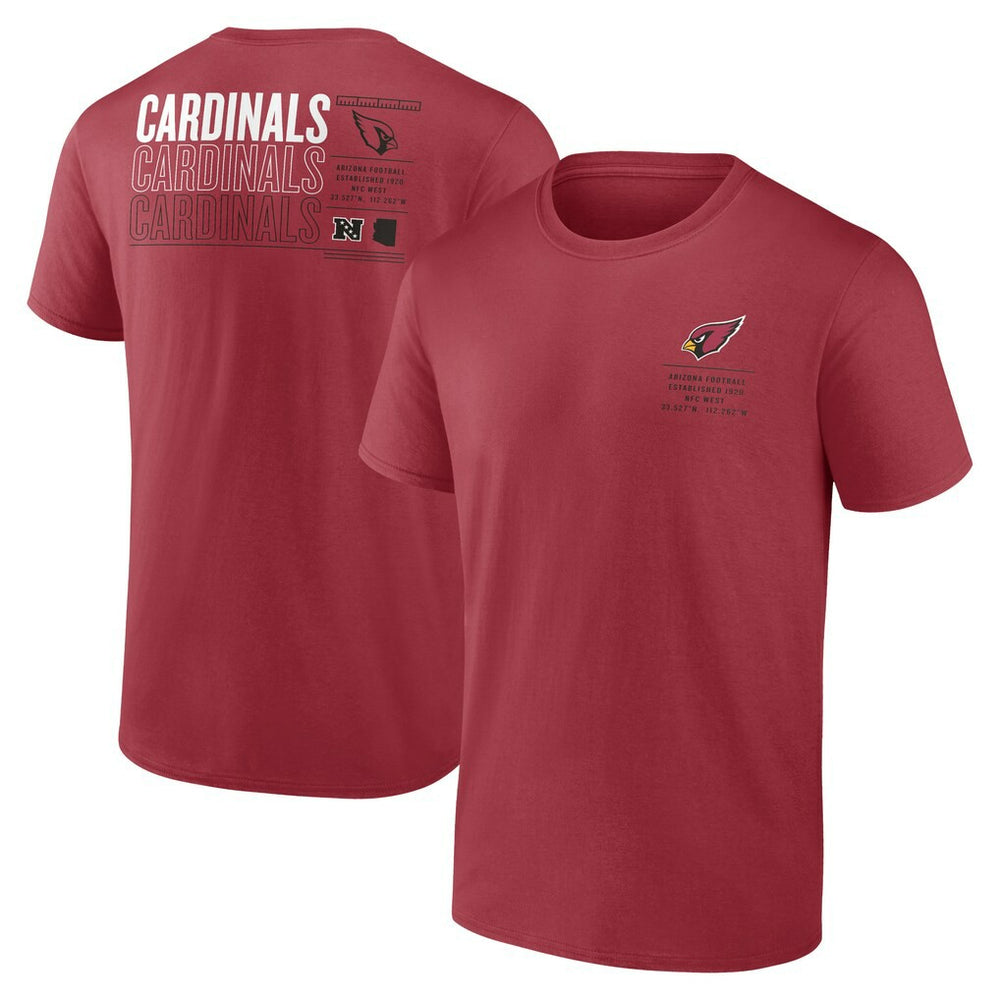 Arizona Cardinals Repeat Stats T-Shirt - Cardinal T-shirts